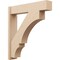 Ekena Millwork 8-in W x 38-in D x 42-in H Balboa Block Rough Cedar Woodgrain TimberThane Outlooker, Primed Tan OUTUR080X38X42BOA44RCPR - alternate 1